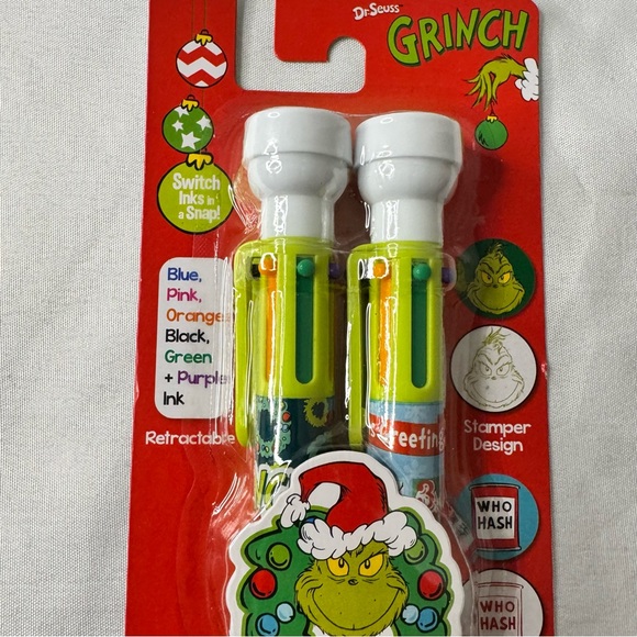 Grinch & Who Hash Multi-Color Pens & Stampers - Picture 2 of 4